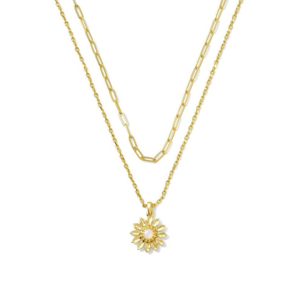 Kendra Scott -  14K Gold Over Brass Hazel Multi Stran White